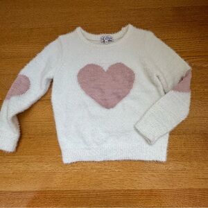 Cream Sweater With Heart Detail 6